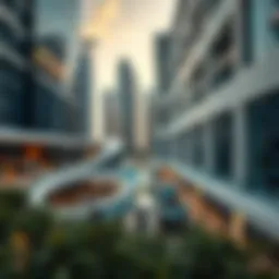 Architectural marvel of Aark Residences showcasing modern design