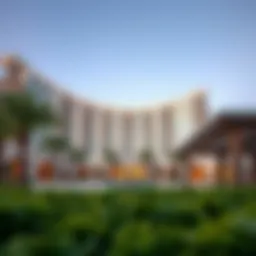 Stunning view of Adagio Palm Jumeirah's architectural design