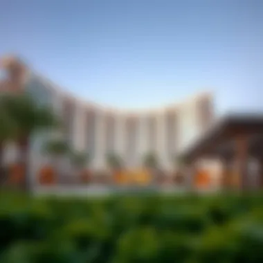 Stunning view of Adagio Palm Jumeirah's architectural design