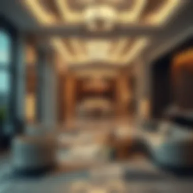 Luxurious interior showcasing the amenities of Afamia Tower