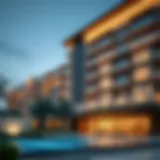 Stunning view of Al Zarooni Building showcasing its unique architectural design