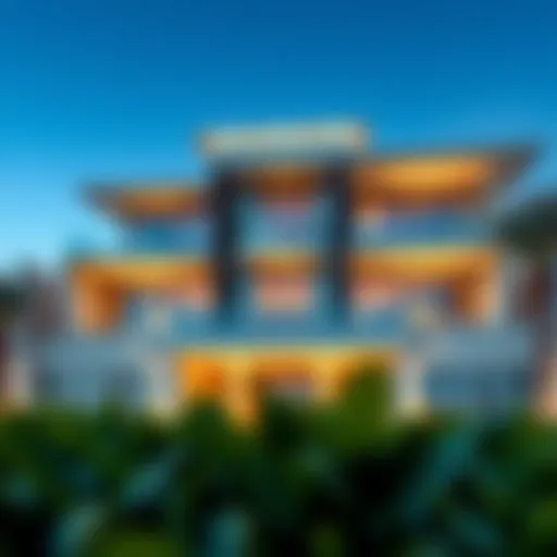 Stunning exterior view of Anantara North Residence showcasing its modern architectural design