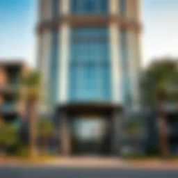 Striking architectural facade of Bahia 1 Building