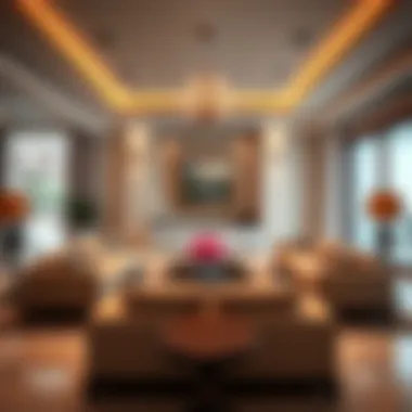Elegant Living Room Interior Elegant living room interior of a villa