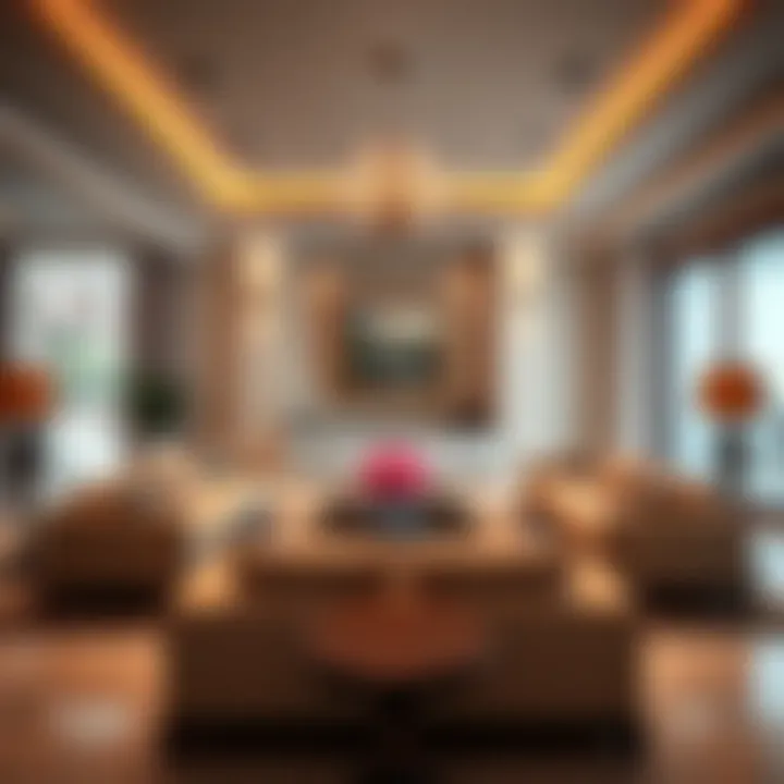 Elegant Living Room Interior Elegant living room interior of a villa