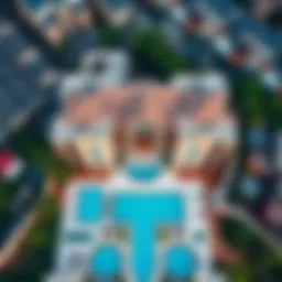 Stunning aerial view of Binghatti Amber showcasing its architectural design