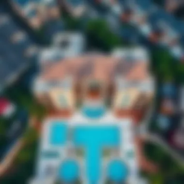 Aerial Perspective of Binghatti Amber Stunning aerial view of Binghatti Amber showcasing its architectural design