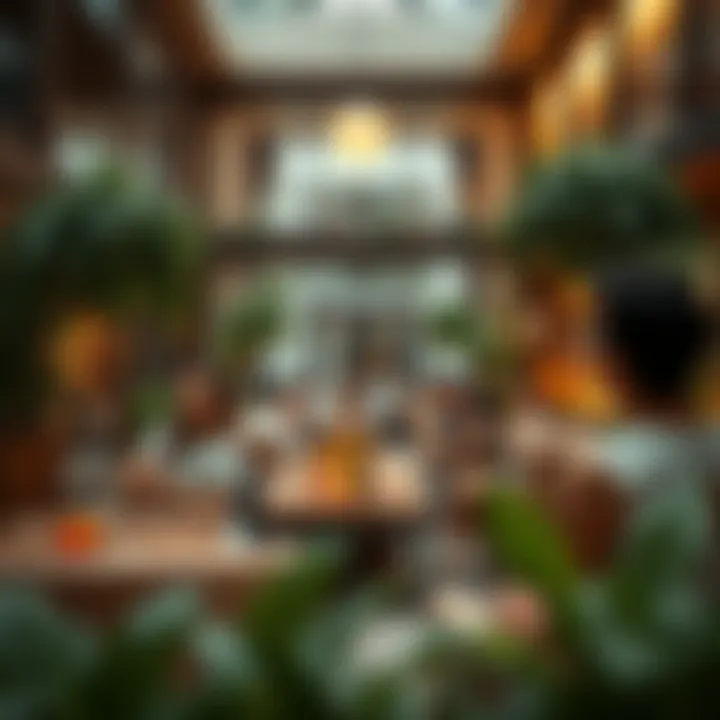 Community space within Binghatti Amber designed for social gatherings