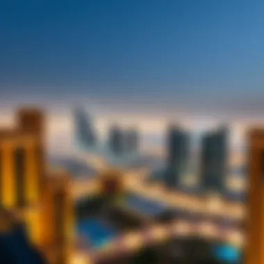 Dubai Skyline from Binghatti Amber Panoramic view of the Dubai skyline from Binghatti Amber