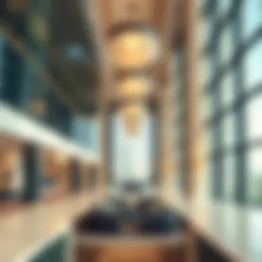 Modern Architectural Elements Inside Binghatti Building Interior space highlighting modern architectural elements