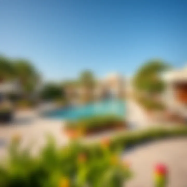 Serene outdoor amenities and recreational areas in Bliss Dubai