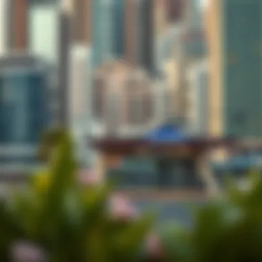 Urban Environment Near the Blue Line Metro Urban landscape surrounding a Blue Line Metro station