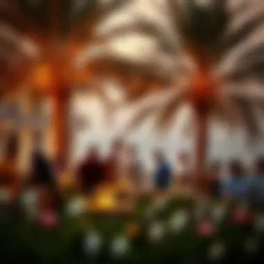 Community gathering at Buhaira Corniche