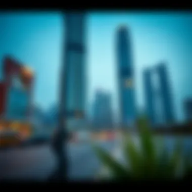 Vibrant community lifestyle surrounding Burj Residences Tower 1.