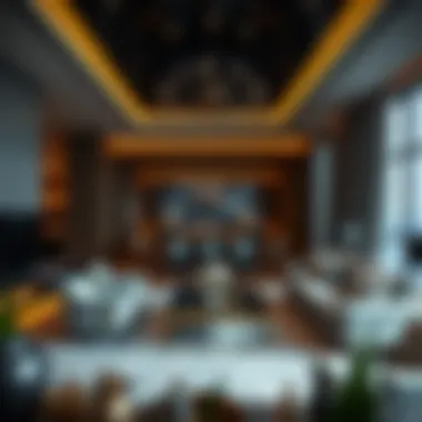 Luxurious living space inside Burj Residences Tower 1 highlighting modern interiors.