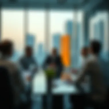 Business meeting highlighting regulatory frameworks