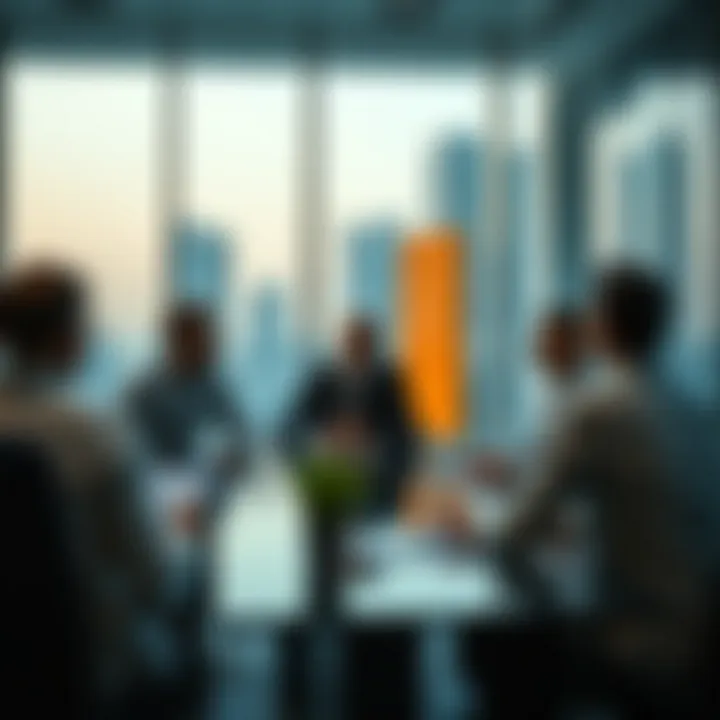 Business meeting highlighting regulatory frameworks