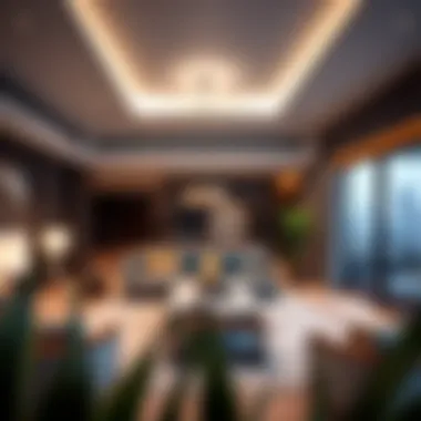 Luxurious interior design of a living space in CASA by DAMAC