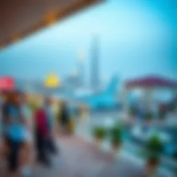 A panoramic view of a charitable event in Dubai