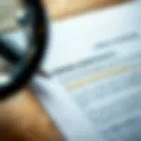 A close-up view of a labor contract with highlighted terms and conditions.