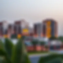 A scenic view of Ras Al Khor showcasing its unique residential architecture