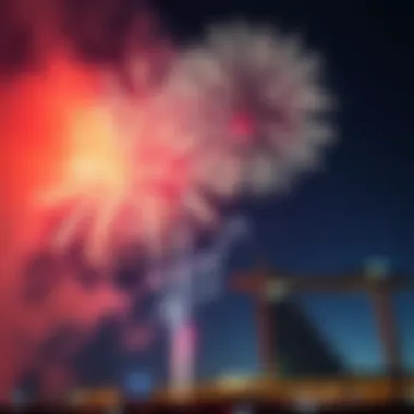 Fireworks display for New Year's Eve in Dubai