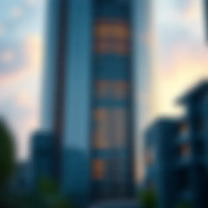 Futuristic Design of Creek Tower Architectural rendering illustrating the futuristic design of Creek Tower
