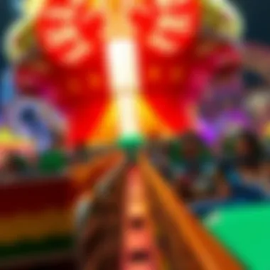 Thrilling Rides at Dream Land Dubai Visitors enjoying thrilling rides and attractions at Dream Land Dubai