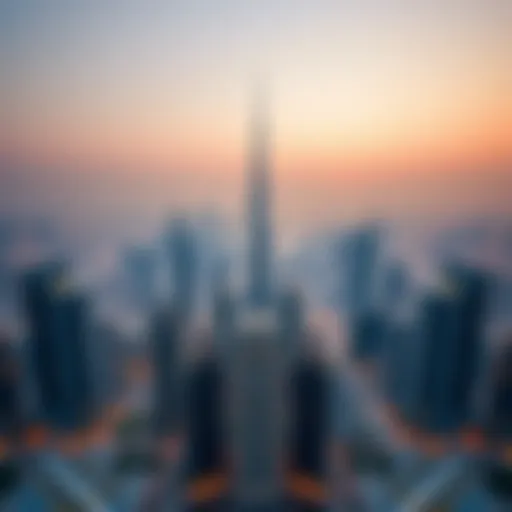 Aerial view of Dubai skyline showcasing modern architecture