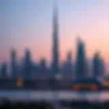 The breathtaking skyline of Dubai featuring its tallest building