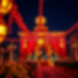 Festive decorations for Eid al-Fitr celebration