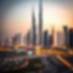 A stunning view of Dubai's skyline during Eid celebrations