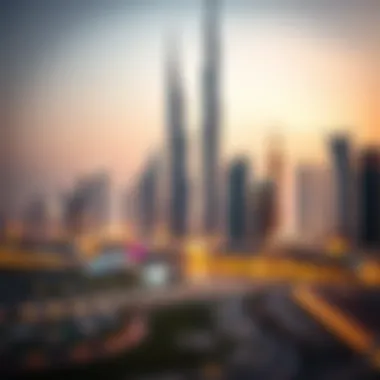 A stunning view of Dubai's skyline during Eid celebrations