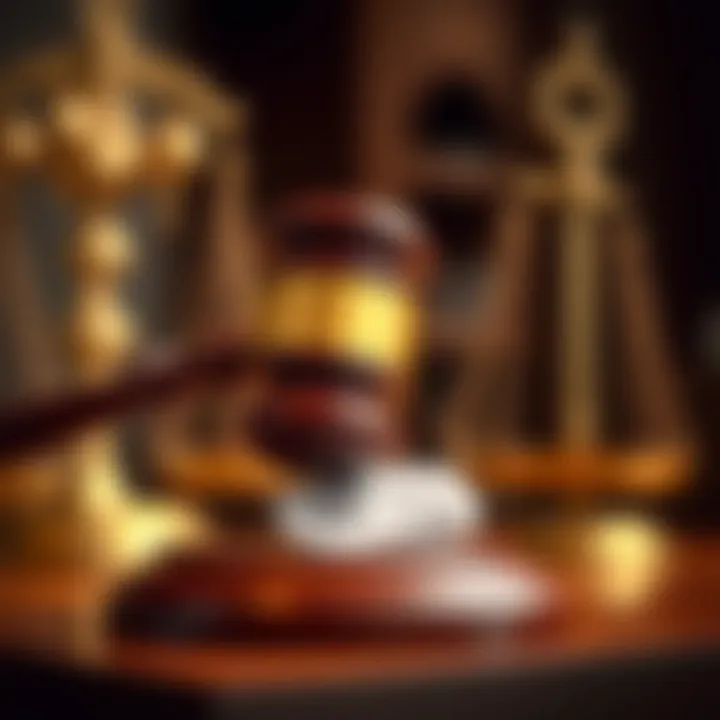 A close-up of a gavel symbolizing auction proceedings