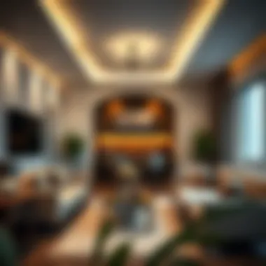 Modern 3BHK apartment interior with elegant furnishings