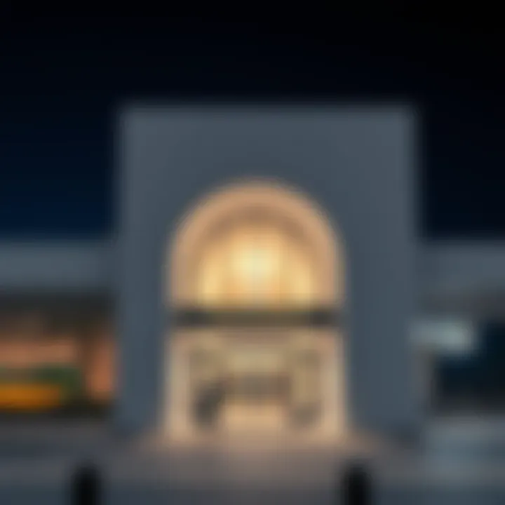 The Architectural Elegance of Abu Hail Metro Station Abu Hail Metro Station facade showcasing modern architecture