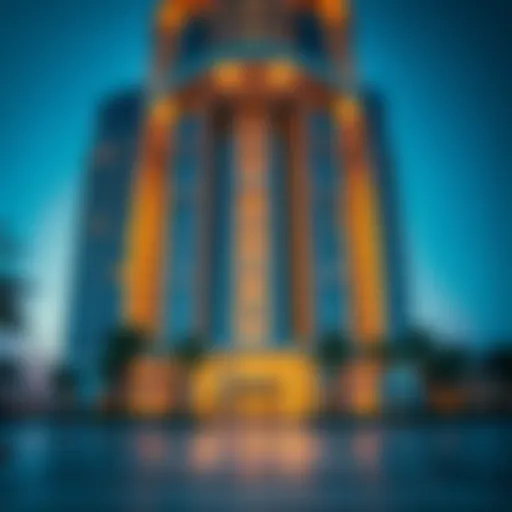 Stunning architectural design of Al Dana Tower showcasing modern elegance.