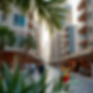 Vibrant Community Life at Al Dana Tower Community life surrounding Al Dana Tower, reflecting a vibrant neighborhood.