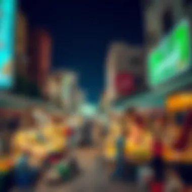 Local market in Al Ghusais bustling with activity