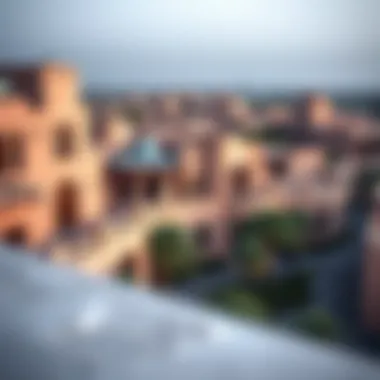 A panoramic view of Al Ghusais showcasing its unique architecture