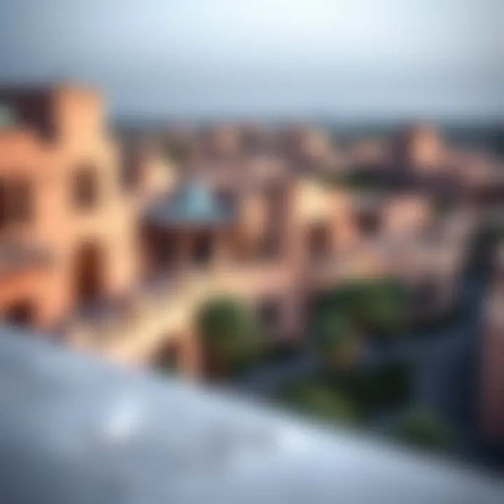 A panoramic view of Al Ghusais showcasing its unique architecture