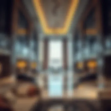 Interior Lobby of Al Huda Building Luxurious lobby showcasing modern architectural design in Al Huda Building