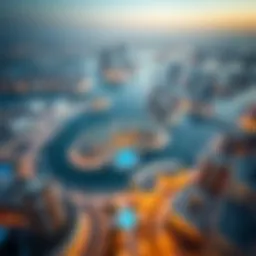 Aerial view of Al Maryah Island showcasing luxury developments
