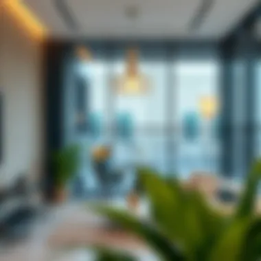 Modern Interiors of Al Qubaisi Building Interior design elements of the Al Qubaisi Building reflecting modern urban aesthetics