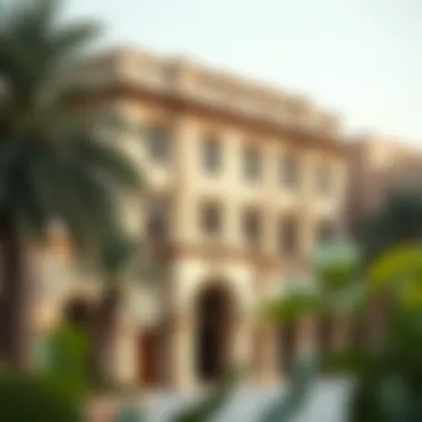 Historical representation of Al Ras building and its significance in Dubai's development