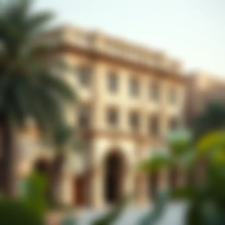 Historical representation of Al Ras building and its significance in Dubai's development