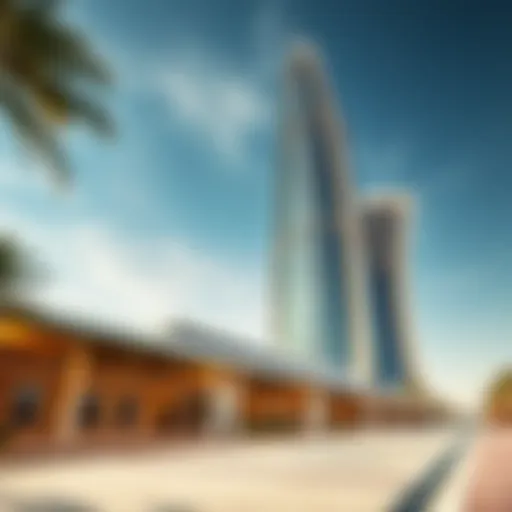 A stunning overview of Al Safa Tower with its unique architectural design