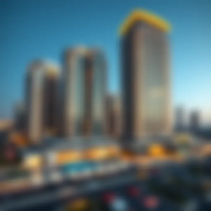 Panoramic view showcasing the investment potential around Al Thuraya Tower