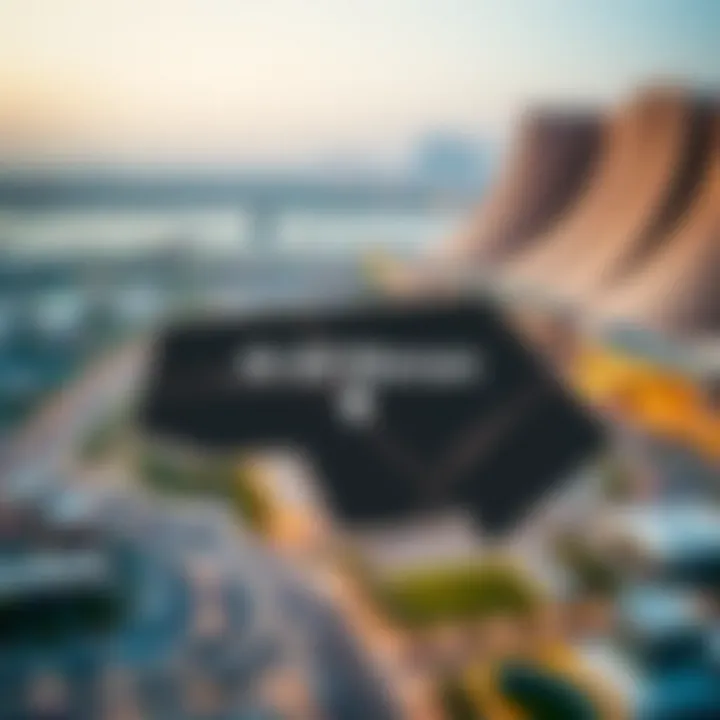 Map highlighting Al Warsan's strategic location in Dubai