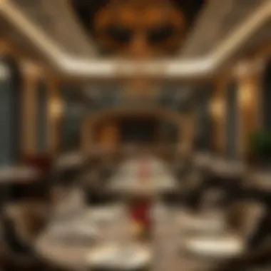 Cultural Elegance in Dining Elegant interior design reflecting Dubai's cultural heritage